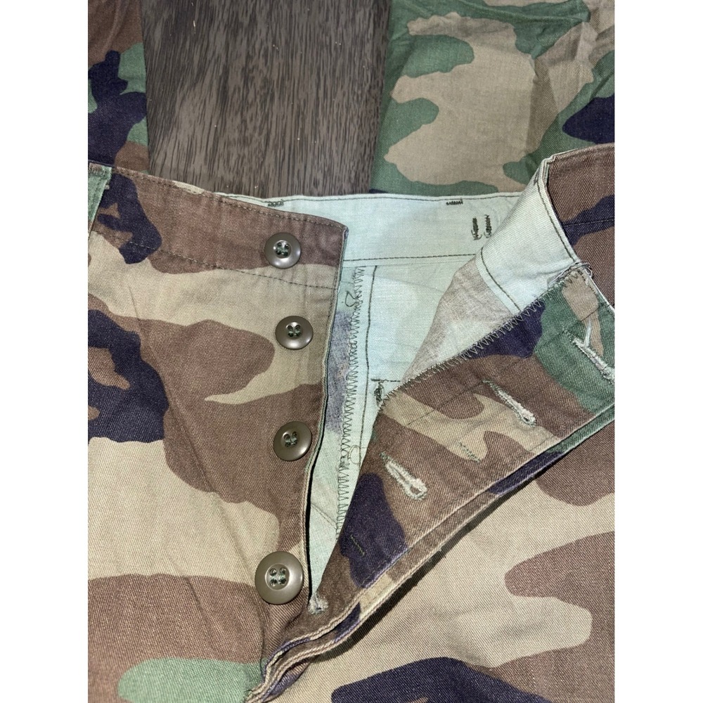 Propper Men SZ 37 Green Woodland Camo Combat Trousers Cargo Pants Military 1990 - Picture 3 of 7